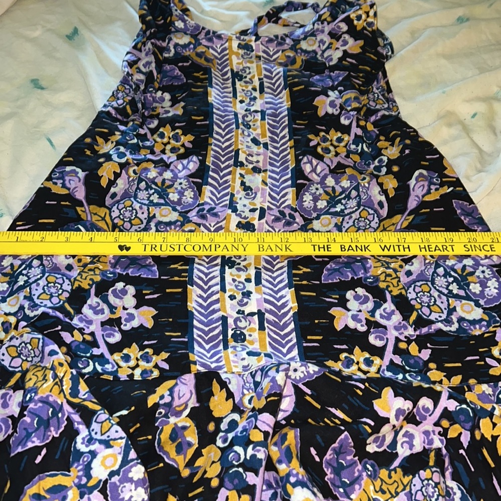 Free People Summer in Tulum Medium blue floral top - Picture 8 of 15
